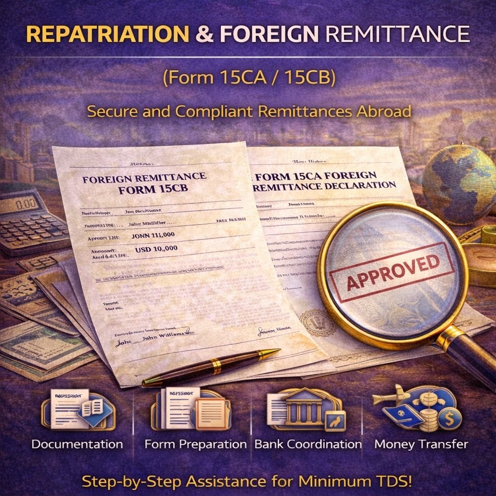 Repatriation & Foreign Remittance (Form 15CA / 15CB)