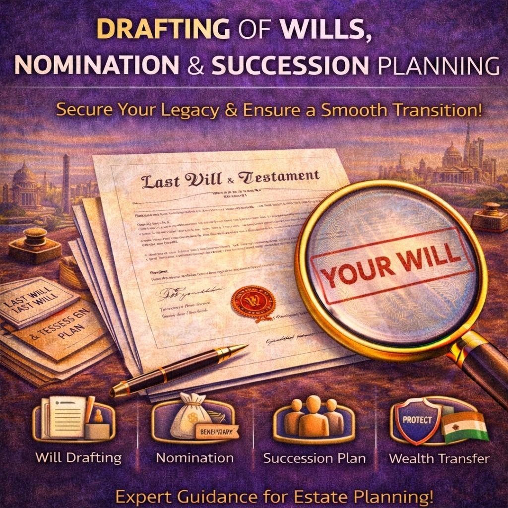 Drafting of Wills, Nomination, and Succession Planning